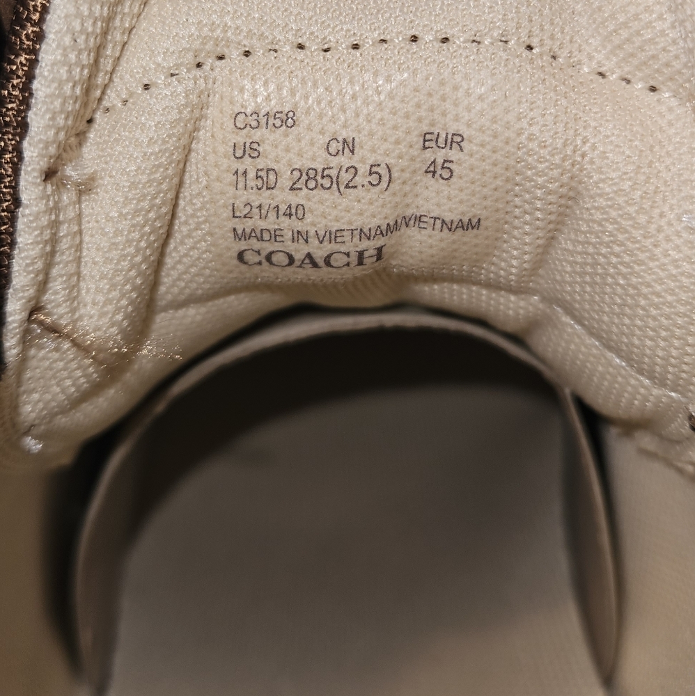 New men's coach leather shoes - Picture 2 of 6
